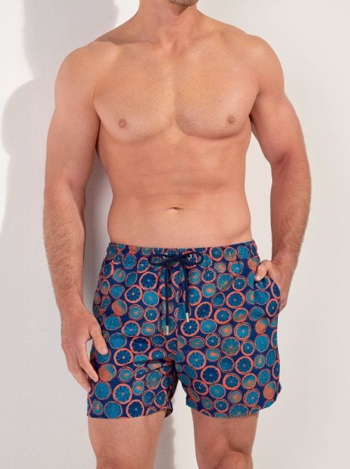 Trapani Men's Swim Shorts Citrus Print