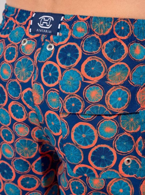 Trapani Men's Swim Shorts Citrus Print