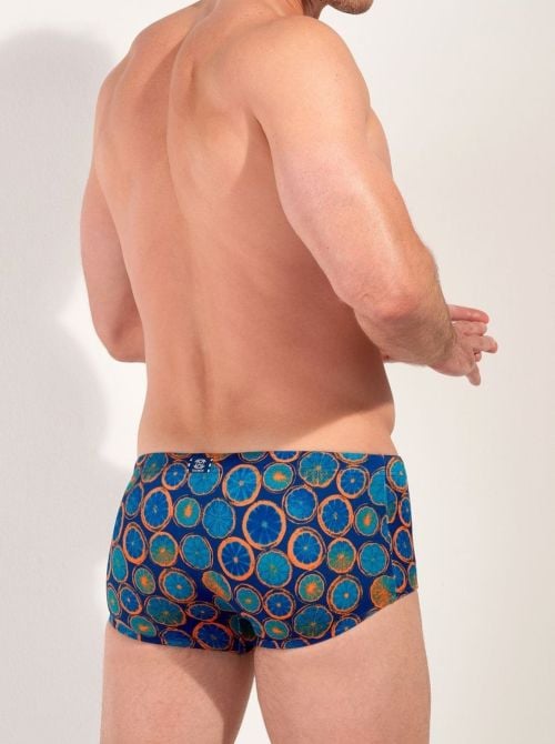 Trapani Stretch short swimwear with citrus print