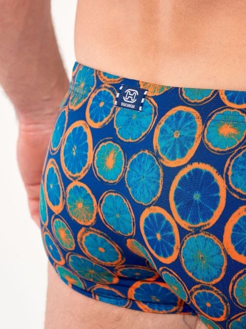 Trapani Stretch short swimwear with citrus print