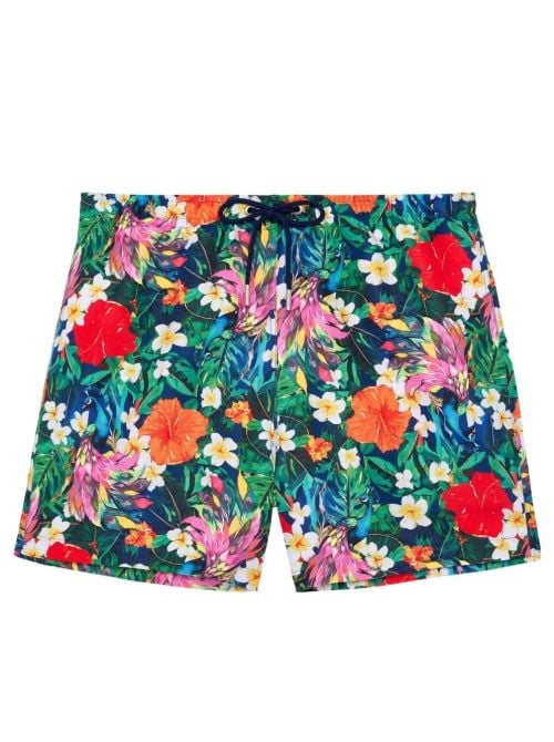 Peacock men's tropical print beach shorts