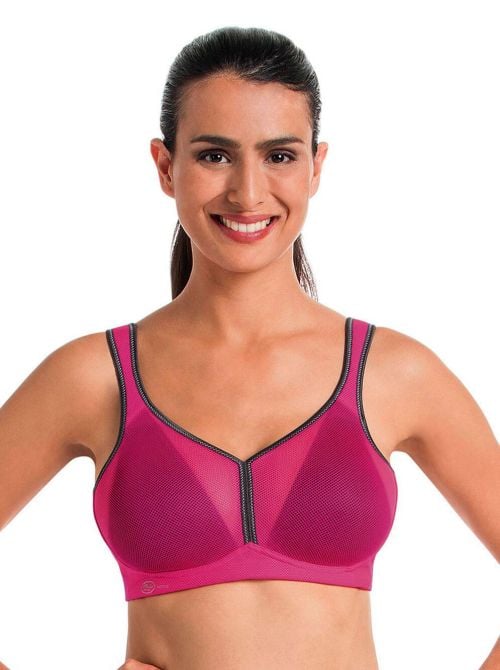 5544 Air Control padded sport bra, pink/antracite