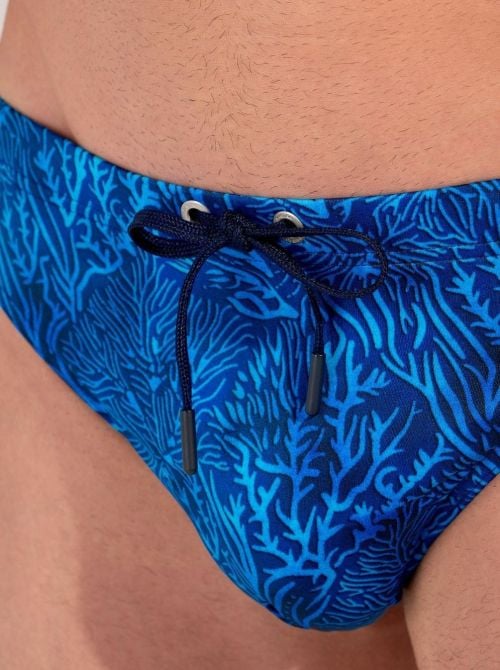 Panarea Mini slip aderente elasticizzato blu