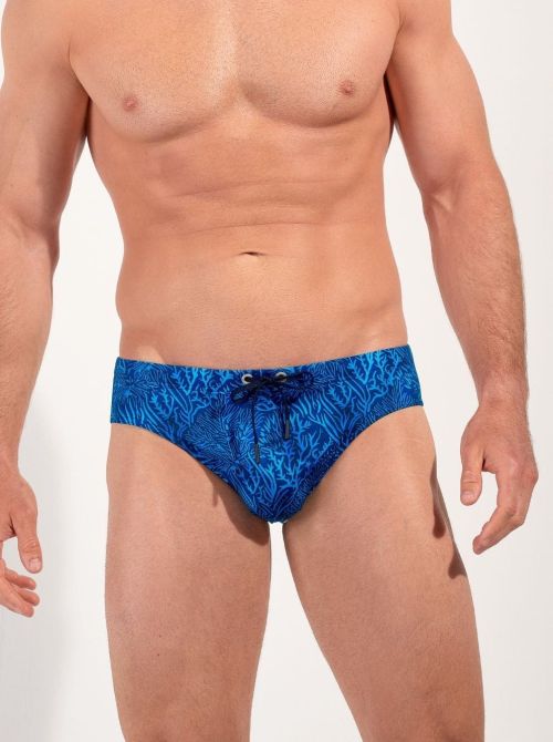 Panarea Mini slip aderente elasticizzato blu