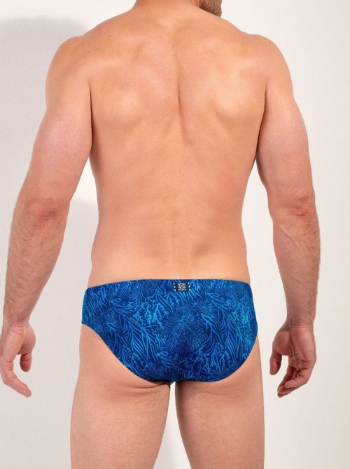Panarea Mini slip aderente elasticizzato blu