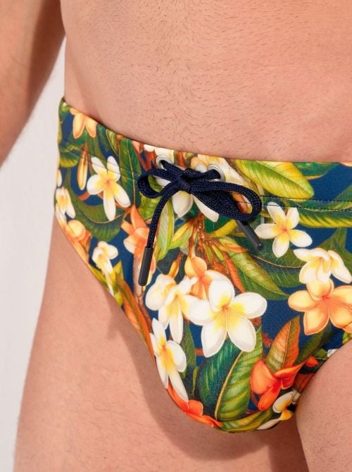 Etna Mini slip aderente con stampa floreale