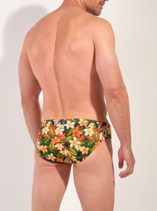 Etna Mini slip aderente con stampa floreale