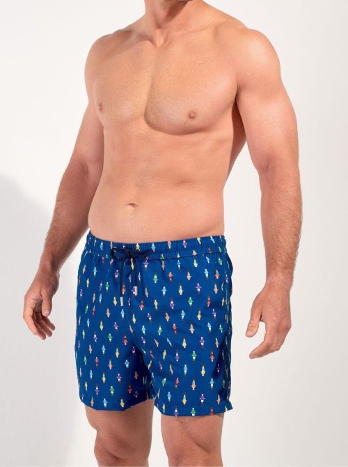 Calcio Short mare navy con stampa estiva