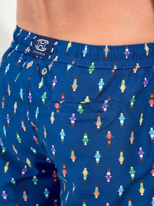 Calcio Short mare navy con stampa estiva