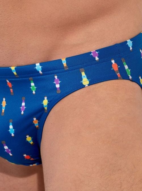 Calcio Micro slip aderente con stampa navy