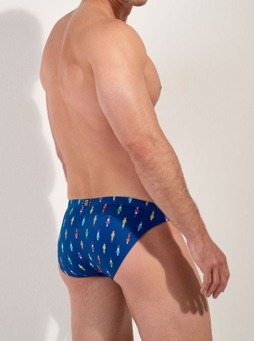 Calcio Micro slip aderente con stampa navy