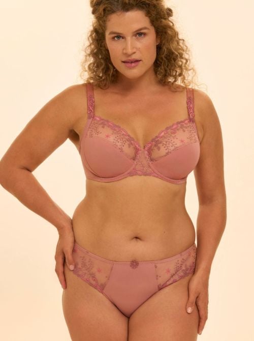 Delice Reggiseno con ferretto coppe profonde, rosa fum&egrave;