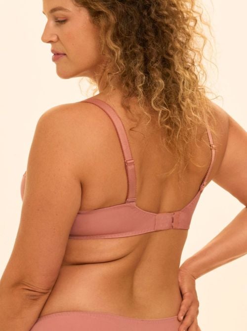 Delice Reggiseno con ferretto coppe profonde, rosa fum&egrave;