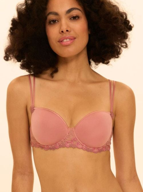Delice Reggiseno imbottito a balconcino, rosa fum&egrave;