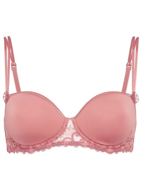 Delice Reggiseno imbottito a balconcino, rosa fum&egrave;
