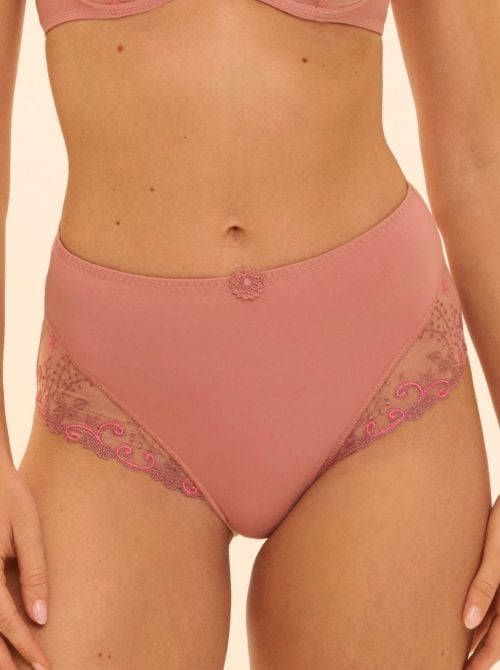 Delice High-waist brief, smokey pink SIMONE PERELE