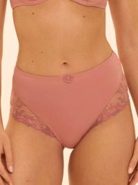 Delice Slip Alto, rosa fum&egrave;