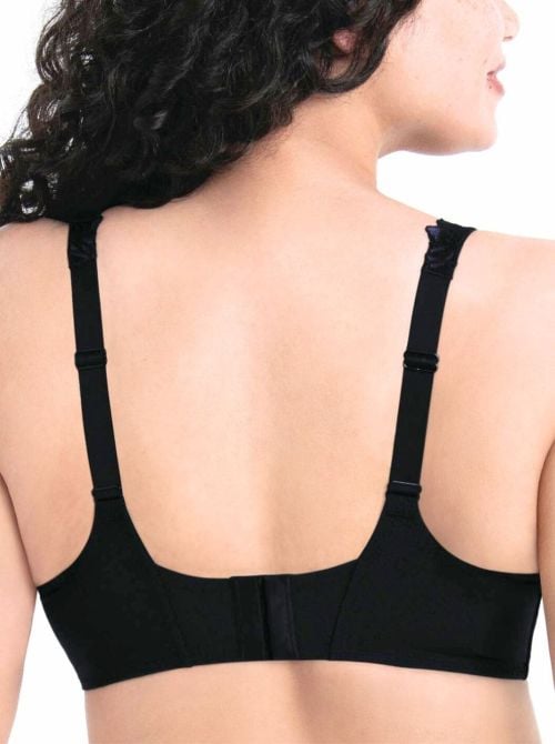 Suzette reggiseno con ferretto coppe grandi, nero