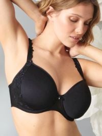 Suzette reggiseno con ferretto coppe spacer, nero