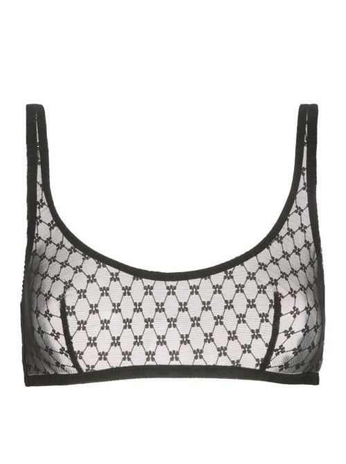 Plume reggiseno senza ferretto, nero