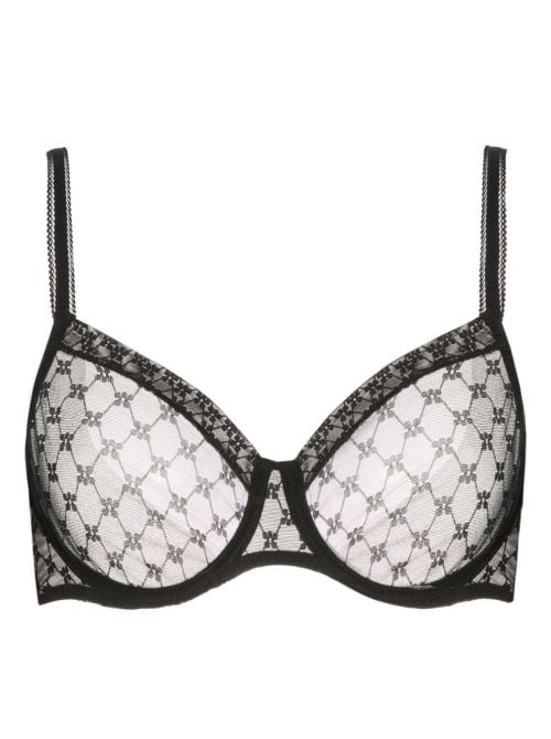 Plume reggiseno con ferretto, nero