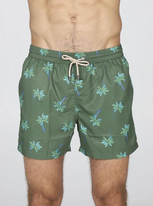 Boxer mare uomo fantasia palme in microfibra leggera
