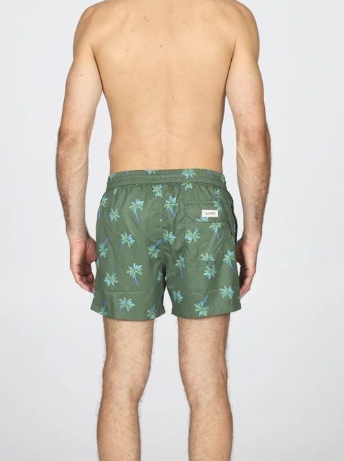 Boxer mare uomo fantasia palme in microfibra leggera