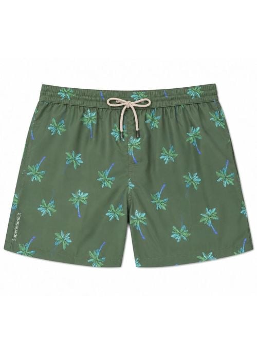 Boxer mare uomo fantasia palme in microfibra leggera