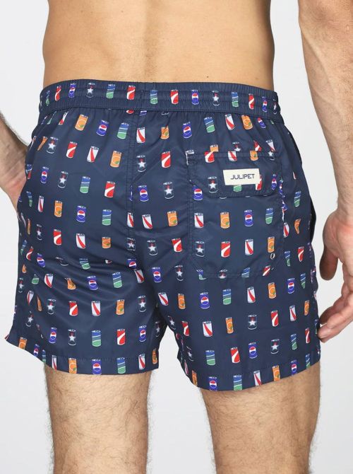 Boxer mare uomo fantasia lattine in microfibra leggera