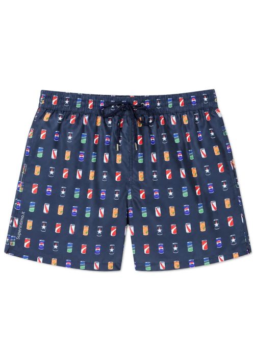 Boxer mare uomo fantasia lattine in microfibra leggera