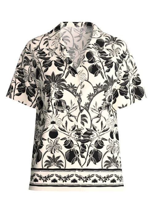 Favourites Layering Camicia a maniche corte con bottoni in cotone