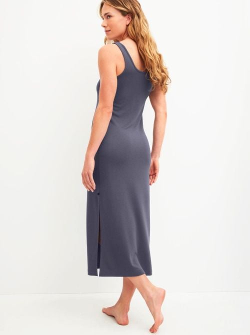Natural Loungewear Camicia da notte lunga 125 cm in Modal Piqu&eacute;