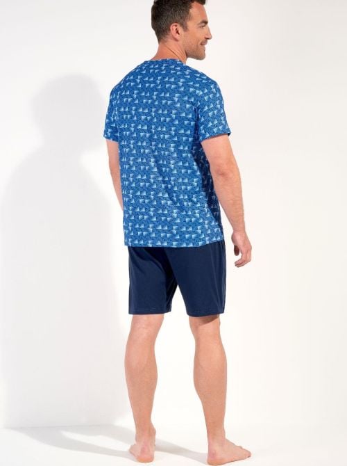 Beachcomber - Pigiama corto uomo in cotone