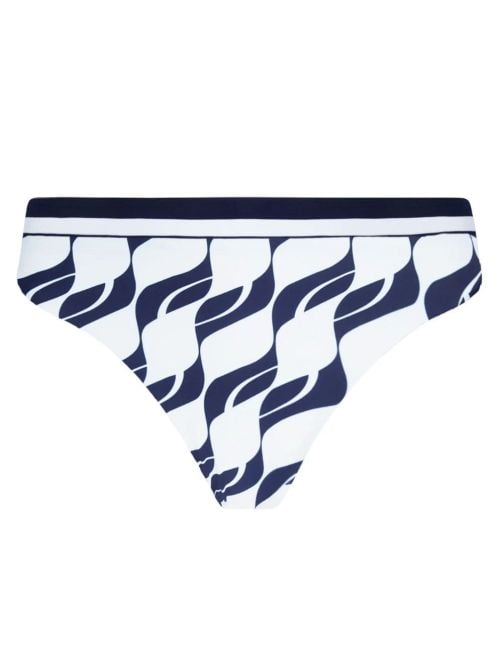 Slip Bikini Charme Danse des Vagues, bianco blu