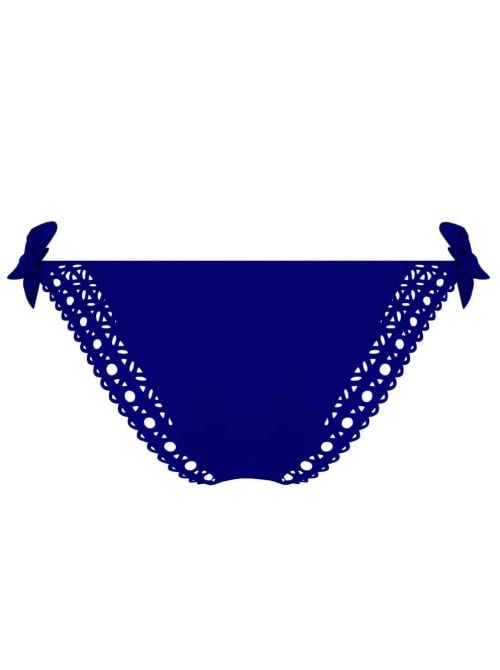 Ajourage Couture slip con laccetti, oltremare