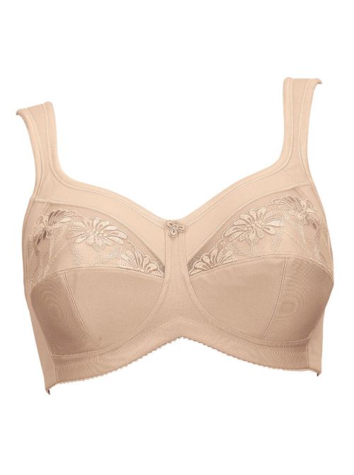 5349X Safina Embroidered Wire-free Mastectomy Bra, natural