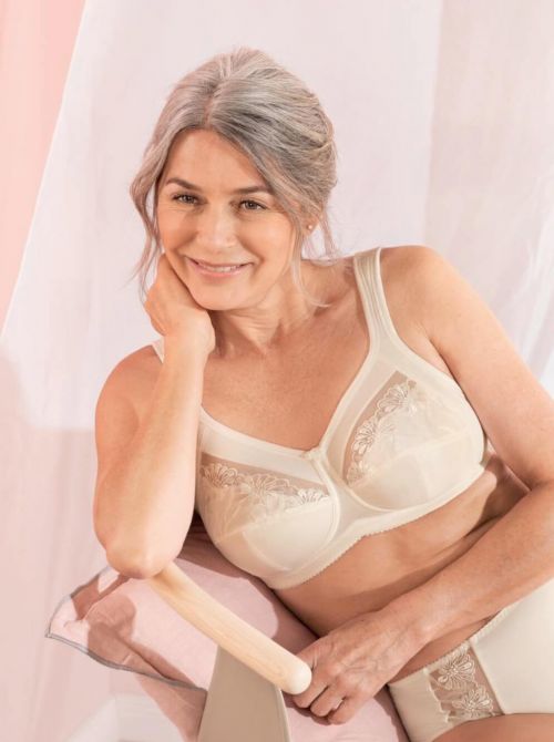 5349X Safina Embroidered Wire-free Mastectomy Bra, crystal