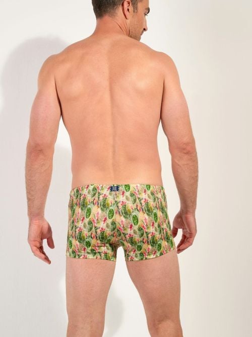 Taormina men's swim boxer Stretch fit with prickly pear print