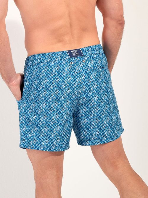 Camaiore Short mare navy con stampa estiva