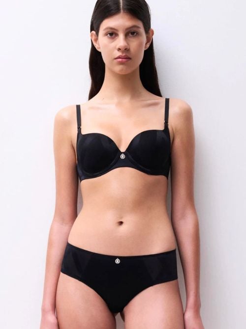 Glaze reggiseno con ferretto, nero