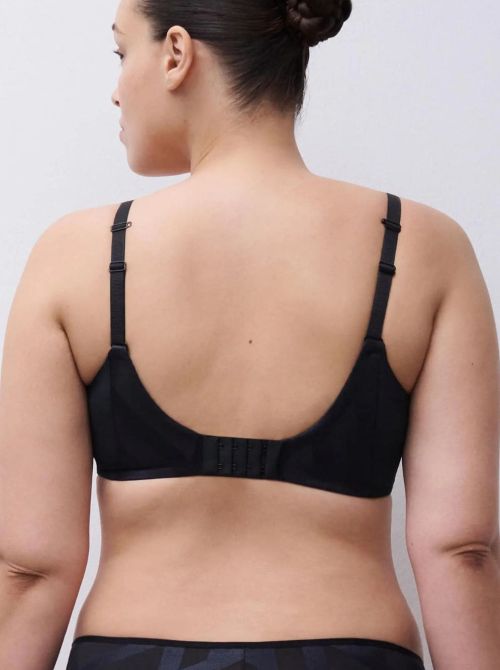 Glaze reggiseno preformato con ferretto, nero
