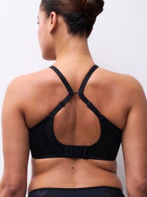 Glaze reggiseno preformato con ferretto, nero