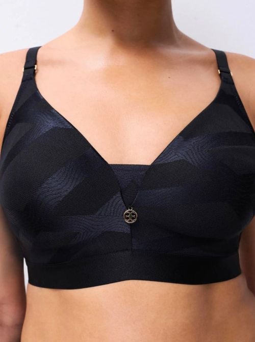 Glaze reggiseno senza ferretto, nero