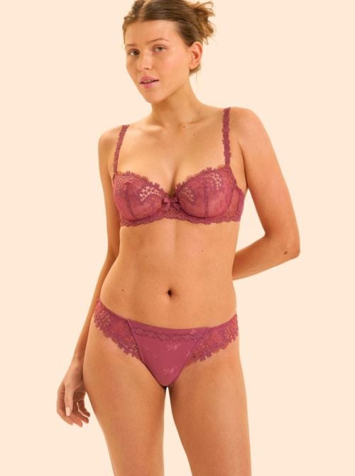 Wish Reggiseno a balconcino con ferretto, rose santal