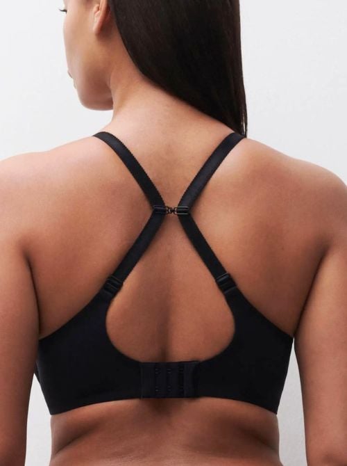 Norah Chic reggiseno con ferretto scollatura profonda, nero