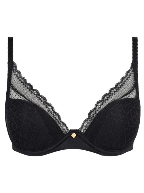 Norah Chic reggiseno con ferretto scollatura profonda, nero