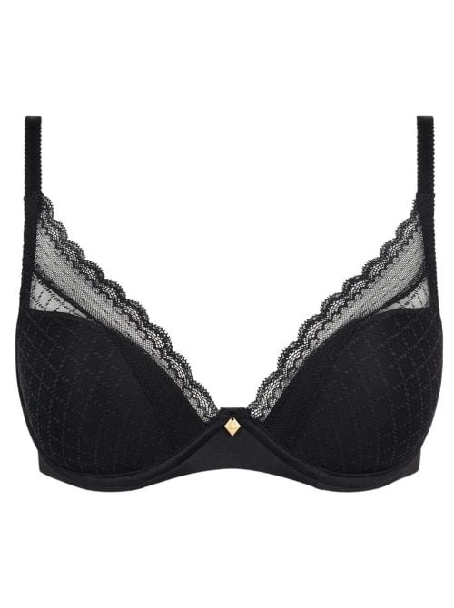 Norah Chic reggiseno con ferretto scollatura profonda, nero