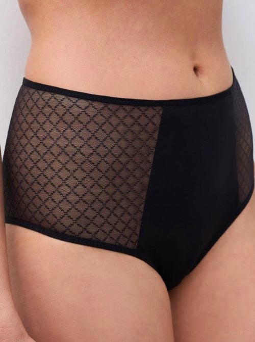 Norah Chic slip a vita alta, nero CHANTELLE