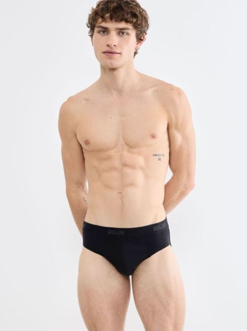 SLG Base 2 Slip Uomo in Cotone Bio, nero