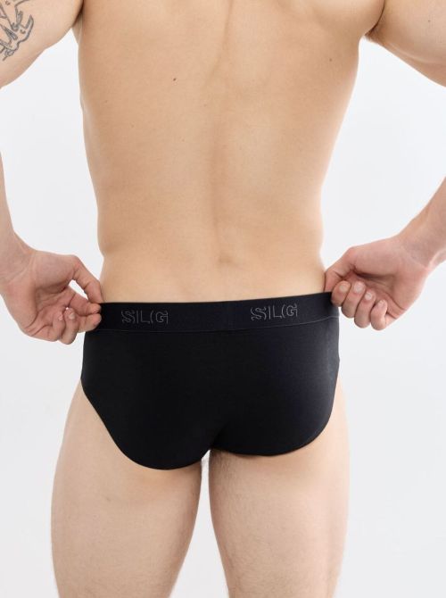 SLG Base 2 Slip Uomo in Cotone Bio, nero
